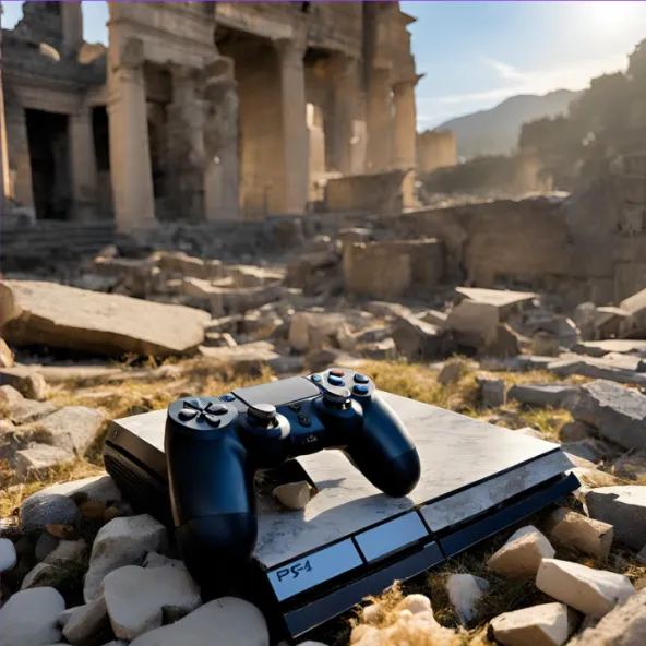 Discovery of the console by archaeologists in 2150